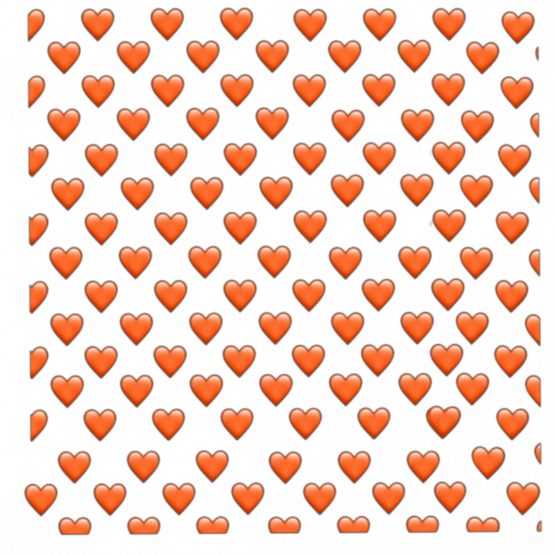 Оранжевое сердце