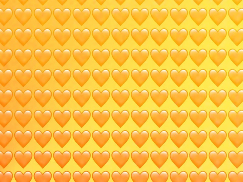 Сердечки (оранжевые)