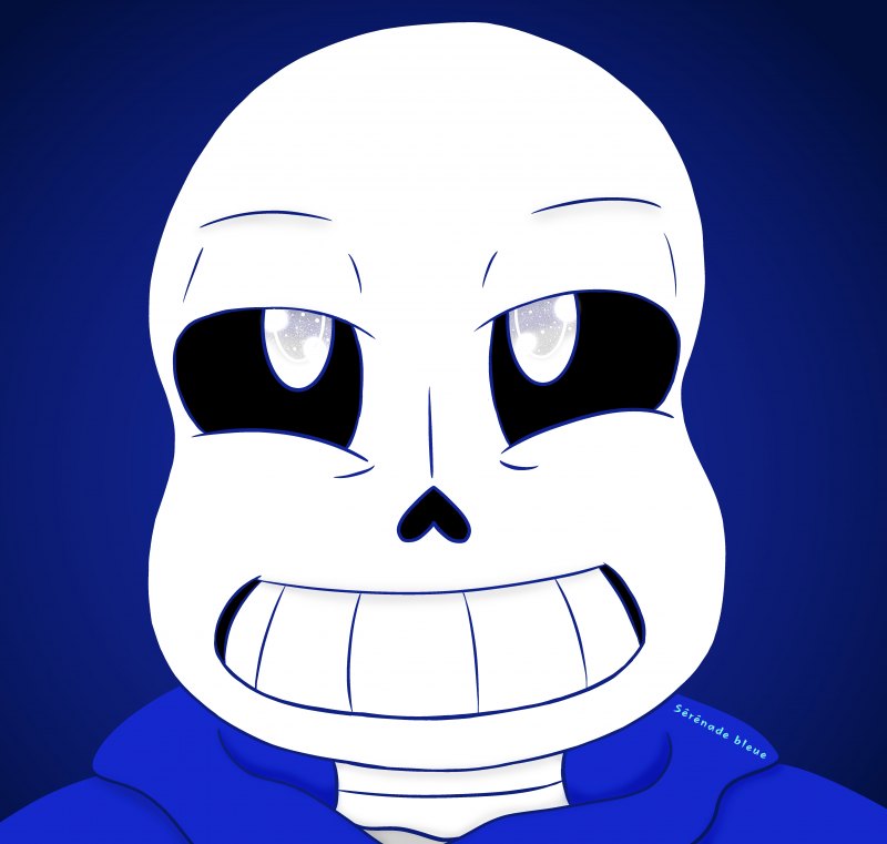 Блу скрин Санс