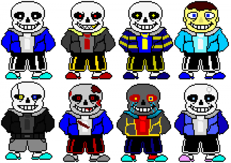 Андертейл градиент Санс