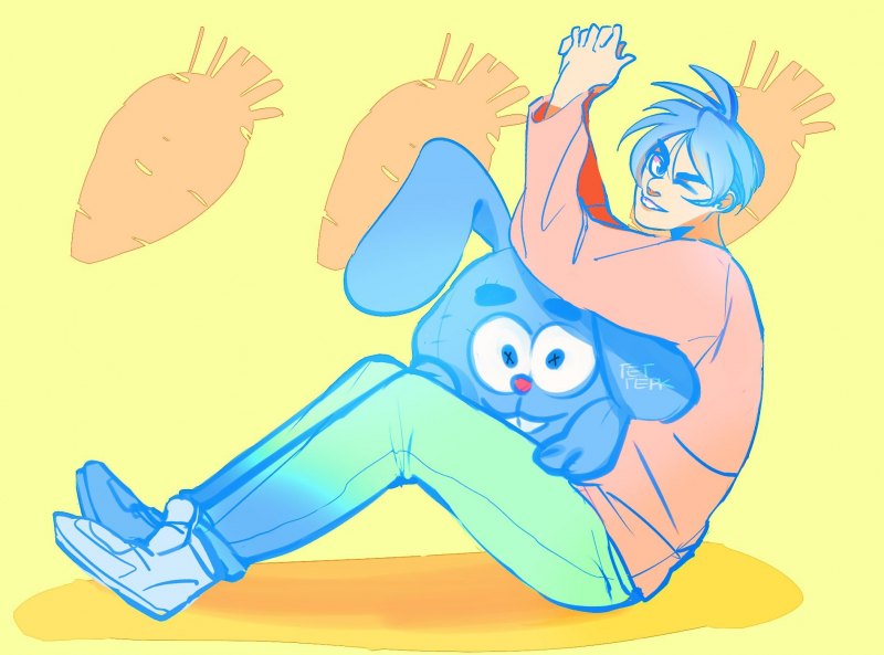 Крош и Ёжик хуманизация