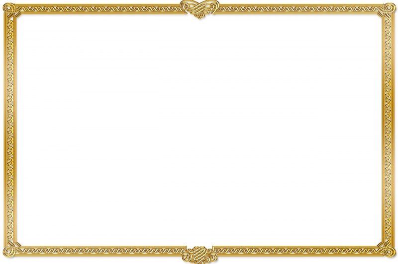 Тонкая Золотая рамка