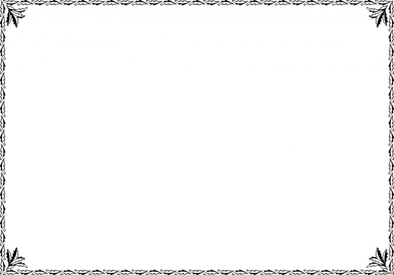 Рамка черно белая горизонтальная