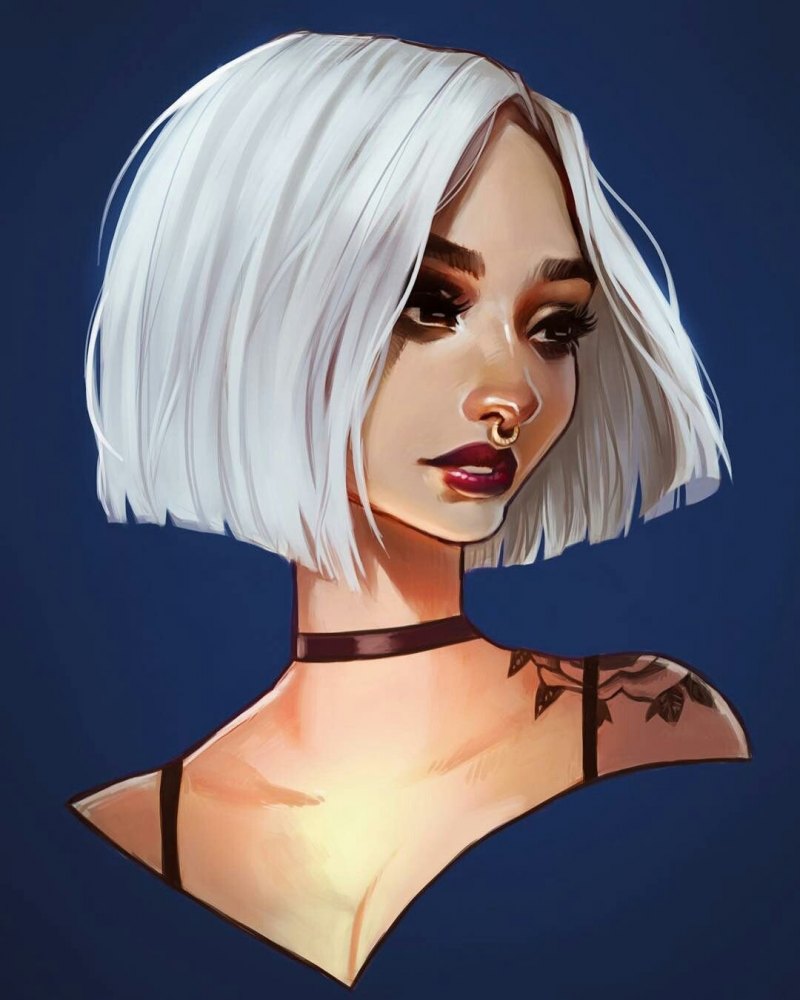 Аниме девушки с короткими волосами