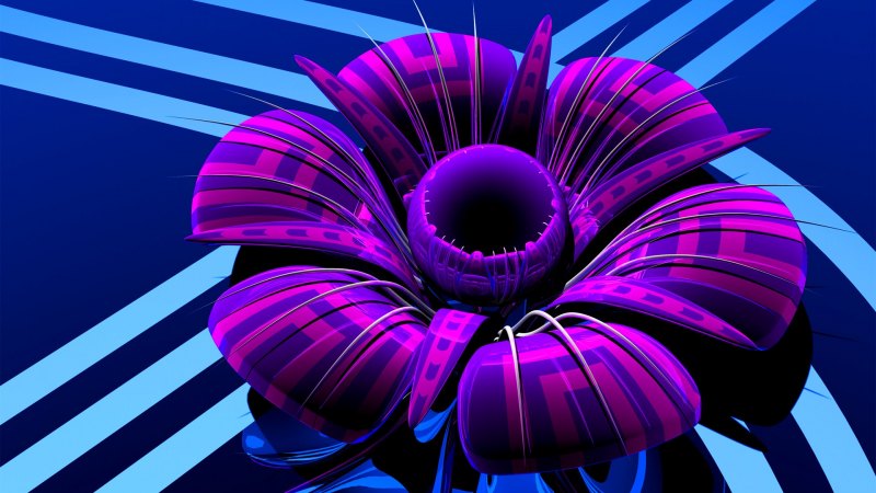 Цветы. 3 D