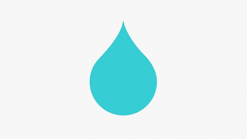 Значок капелька воды