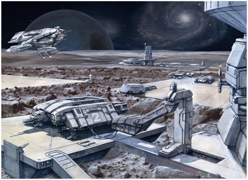 Space Colony концепт арт