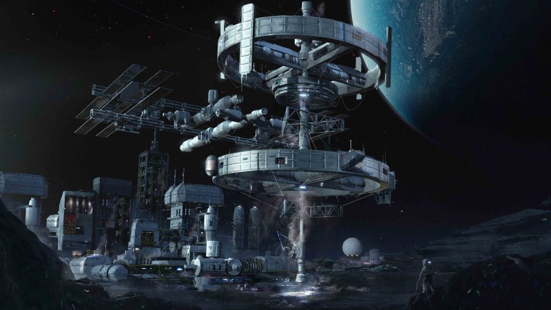 Sci Fi Moon Base