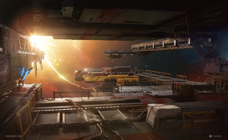 Space Colony концепт арт