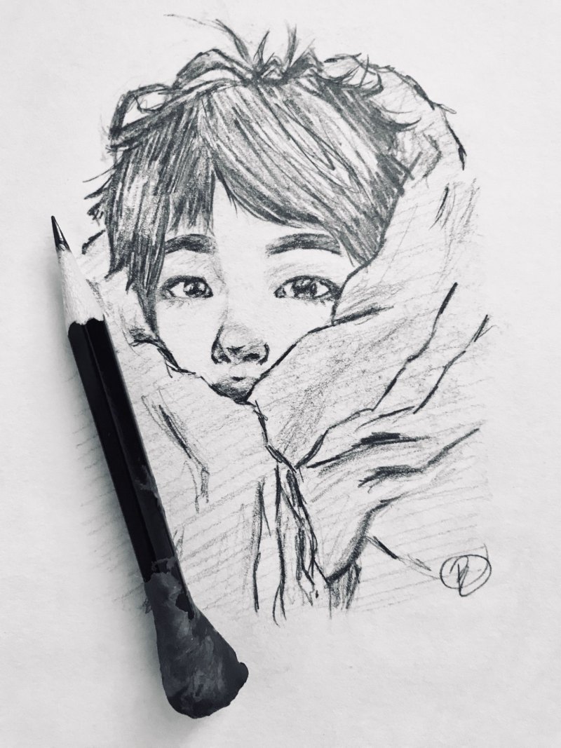 BTS рисунки Чонгука