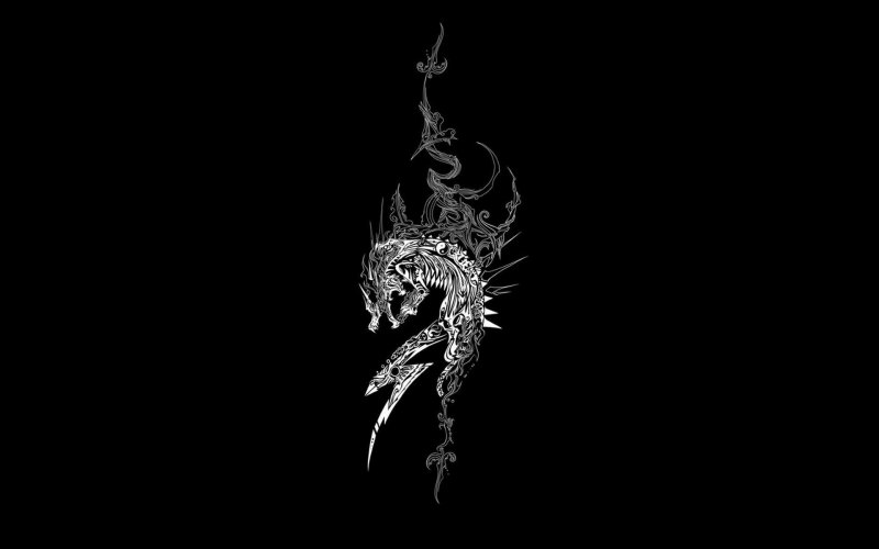 Красивые рисунки на черном фоне