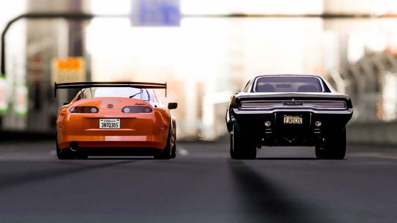 Toyota Supra 4k Форсаж