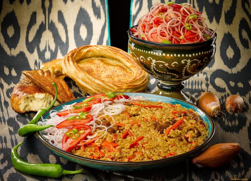 Узбекская кухня дастархан