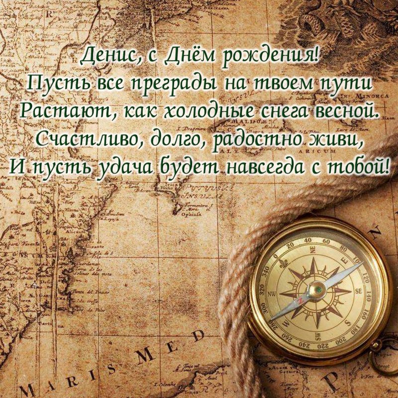 Погдравление Дениса с днём рождения