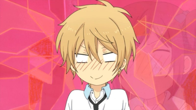 Аниме парень смущается