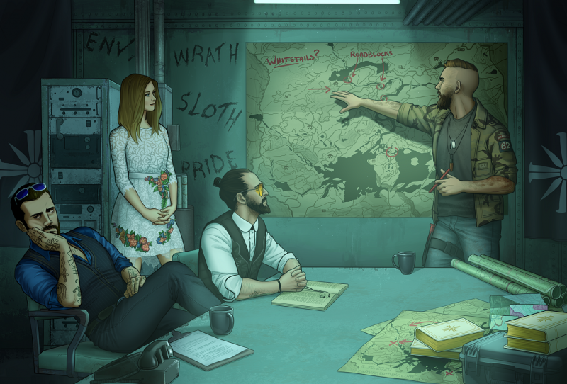 Джон СИД far Cry 5 арт