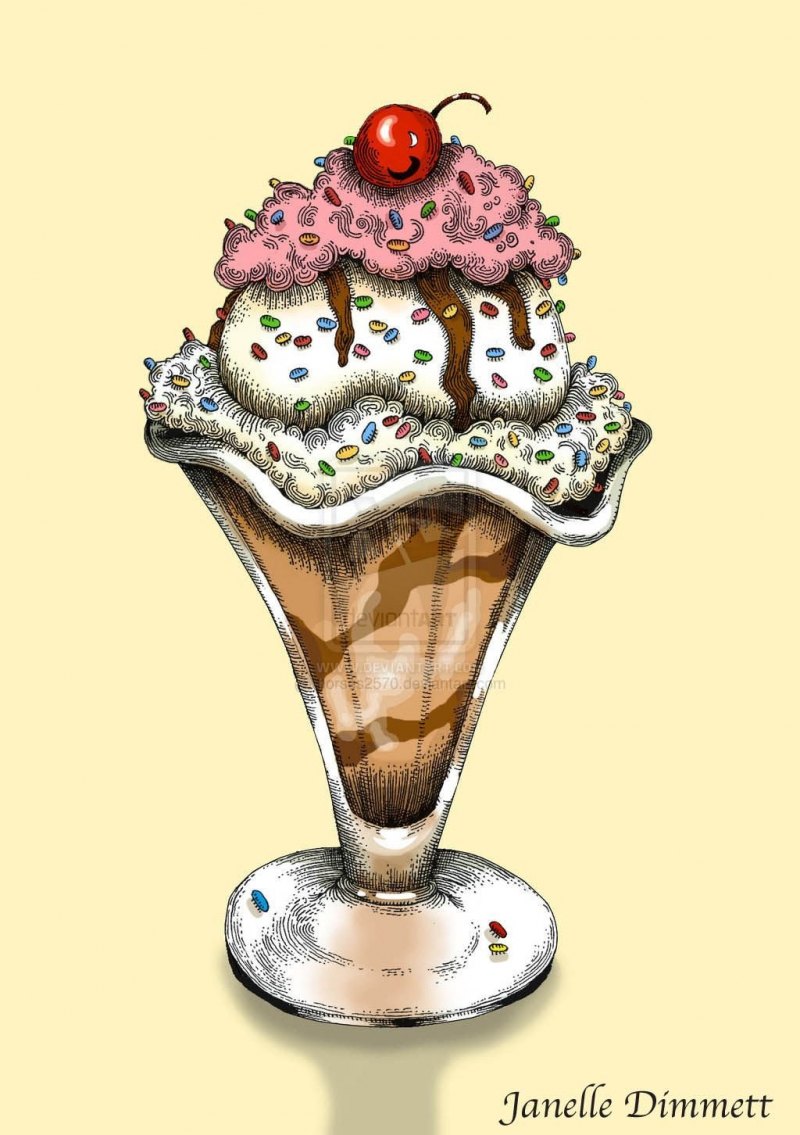 Мороженое эскиз