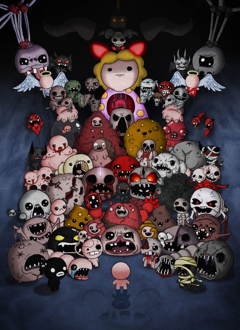 The Binding of Isaac: Rebirth арт Айзека