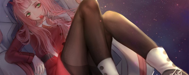 Zero two лежит