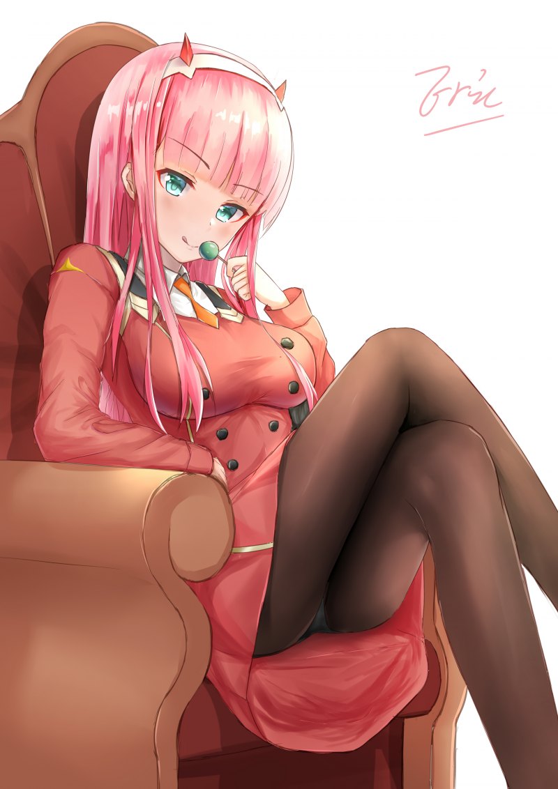 Аниме Zero two Darling in the FRANXX Эмилия