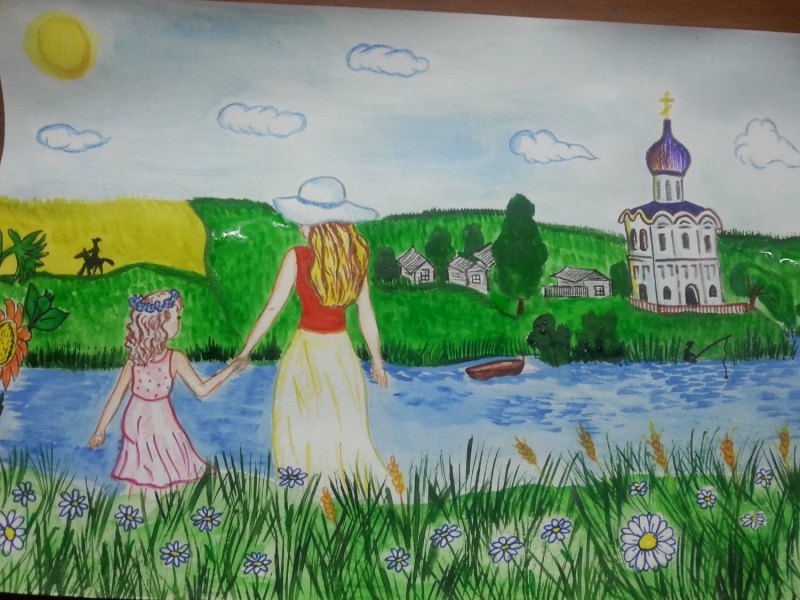Рисунок моя Россия