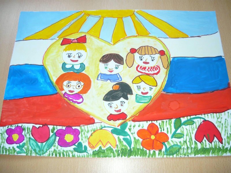 Рисунок на тему я люблю Россию