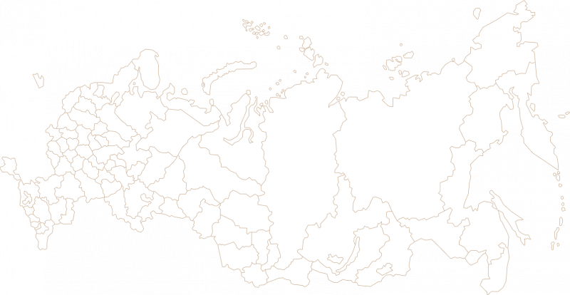 Карта России без городов