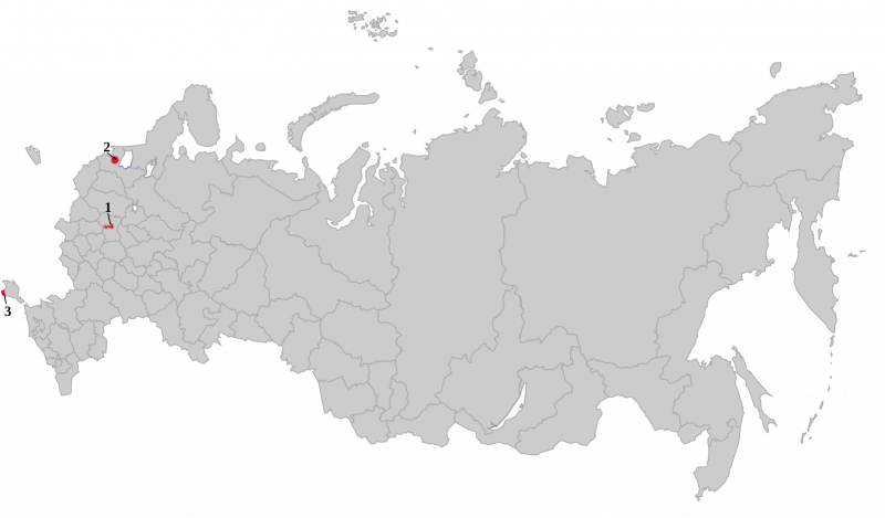 Крым на карте России