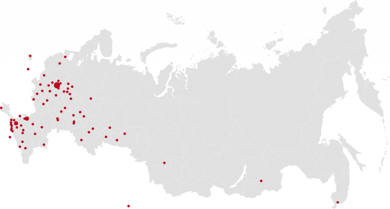 Крым на карте России