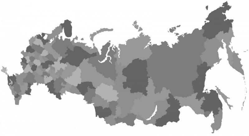 Карта России с регионами