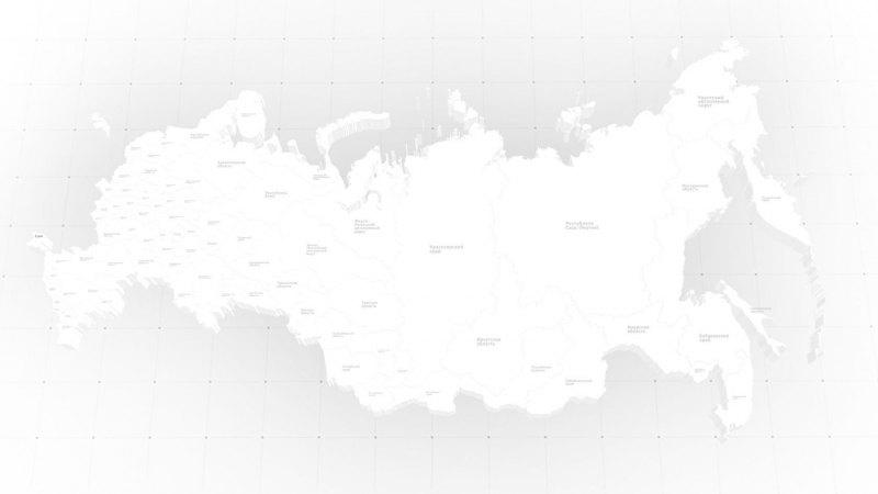 Карта России на прозрачном фоне