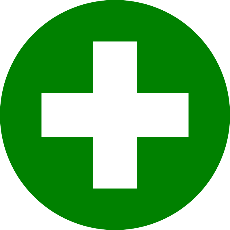Знак аптеки крест