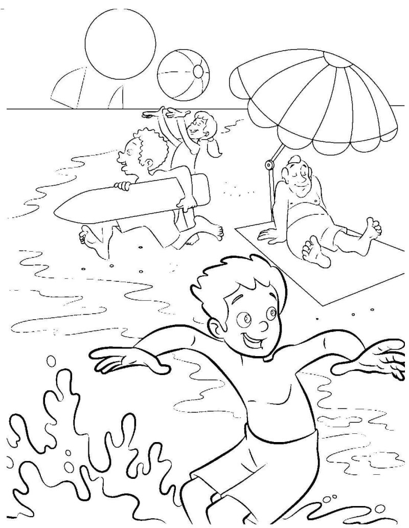 Рисунок отдых на море