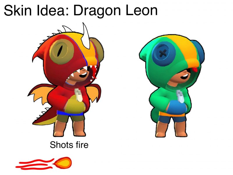 Brawl Stars Леон дракон