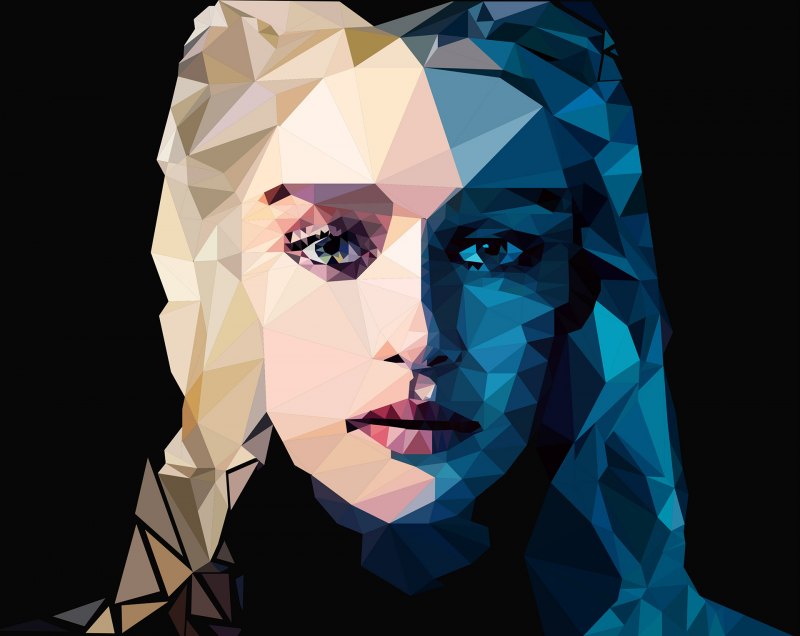WPAP портрет Шварценеггер