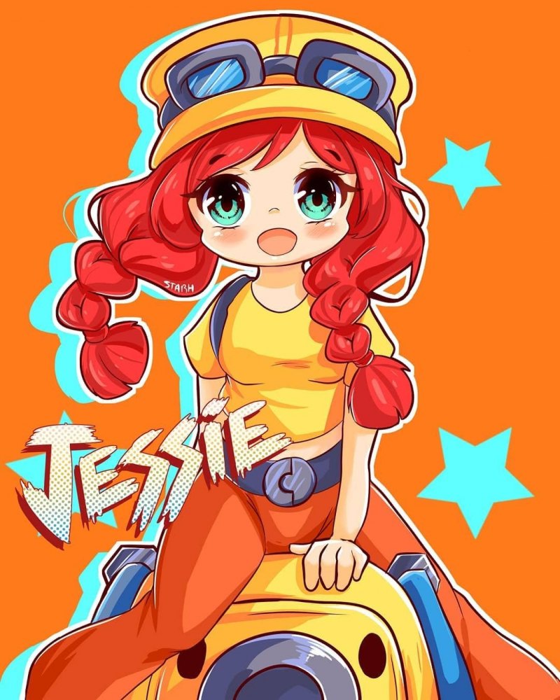 Джесси арт Brawl Stars