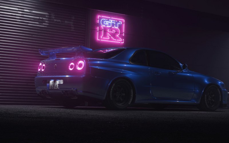Nissan Skyline GTR r34 4k