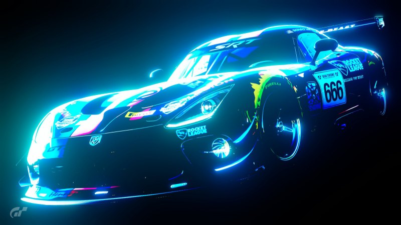 Nissan 350z с неон подсветкой