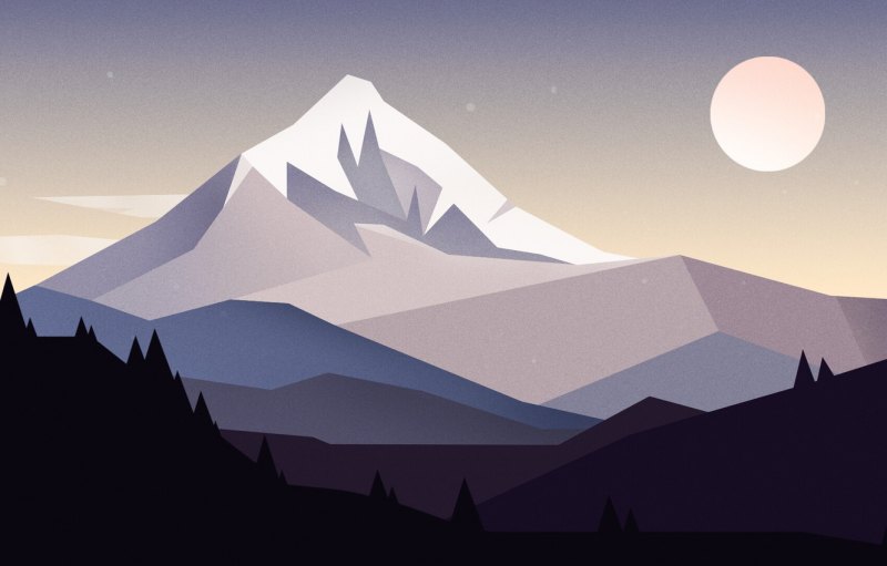 Minimalist Art горы