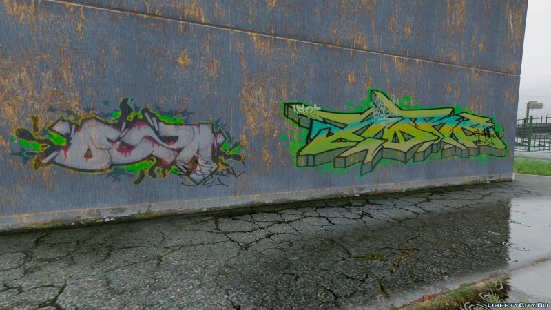 Grove Street gang граффити