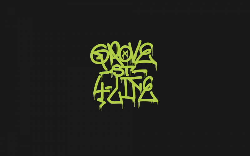 Grove Street 4 Life граффити