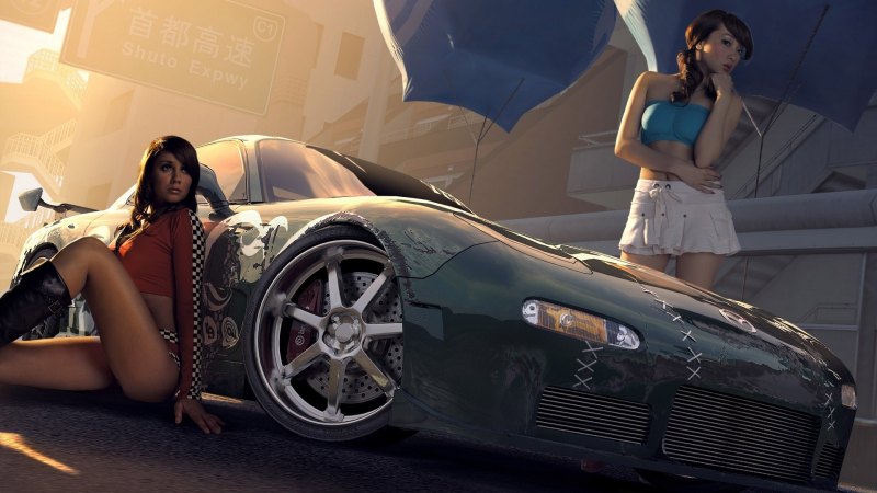 Need for Speed PROSTREET девушки