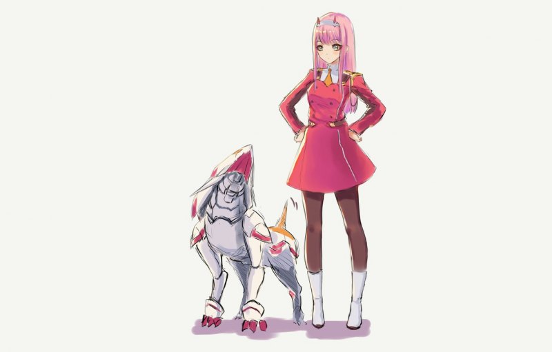 Zero two Darling in the FRANXX роботы