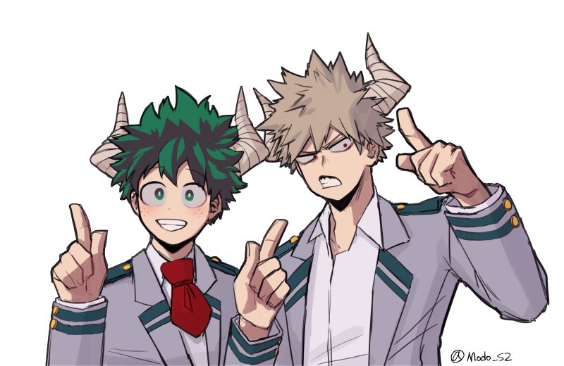 Bakudeku shippers watching Heroes Rising: