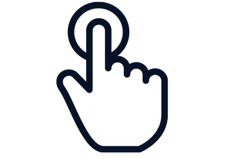 Нажатие пальцем