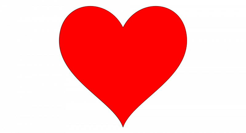 Красное сердечко для фотошопа