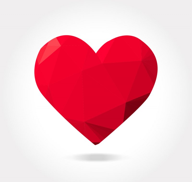 Сердечко обрезанное