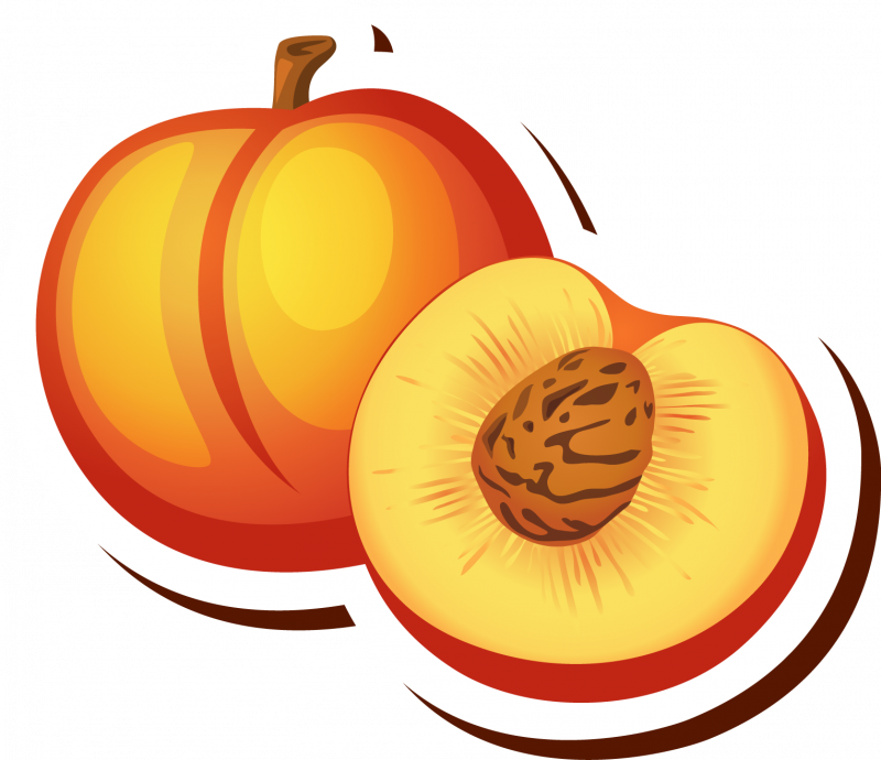 Персик мультяшный