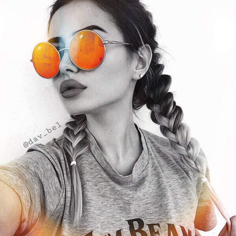 Стильный яркий аватар для девушки