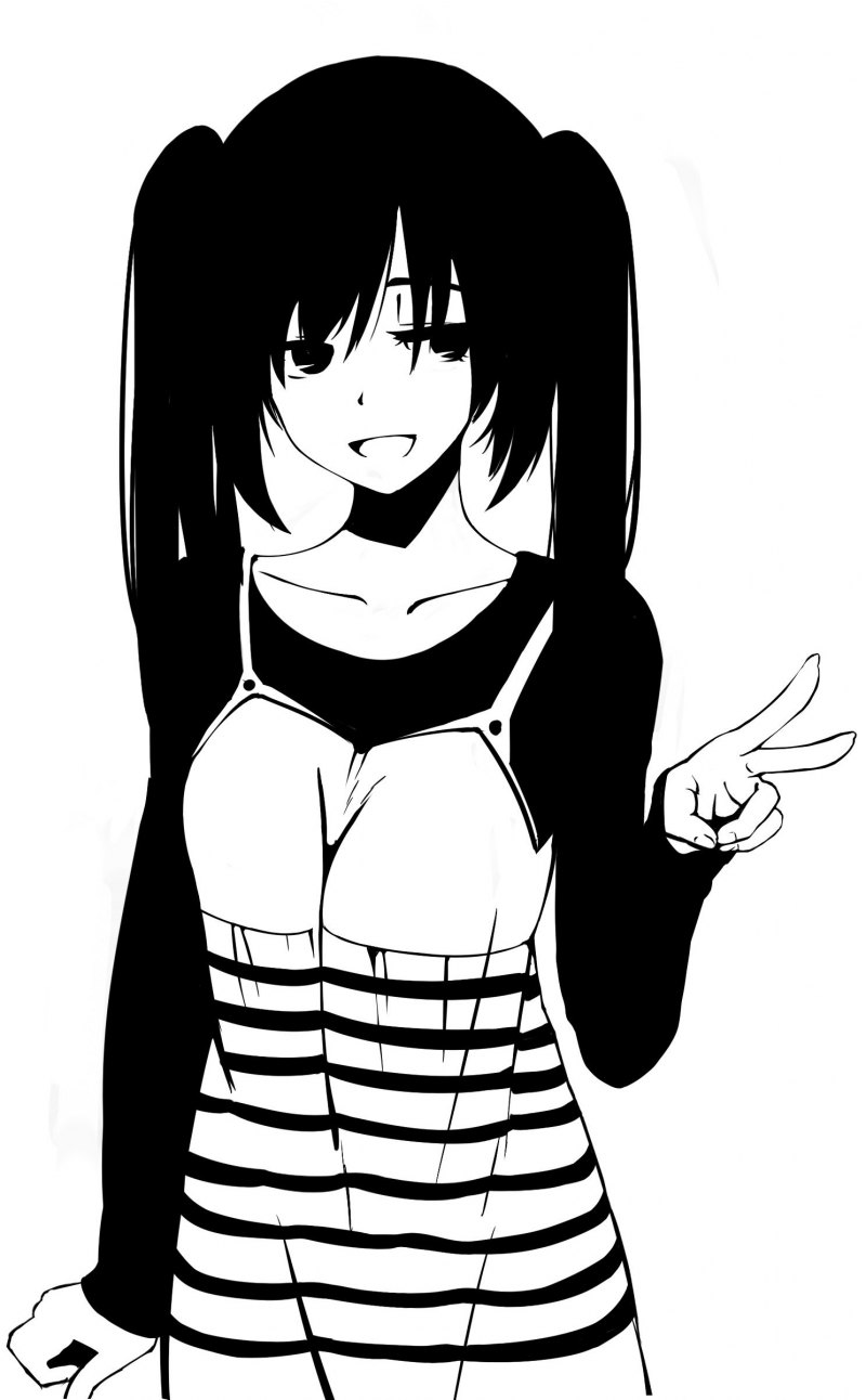 Черно белые арты